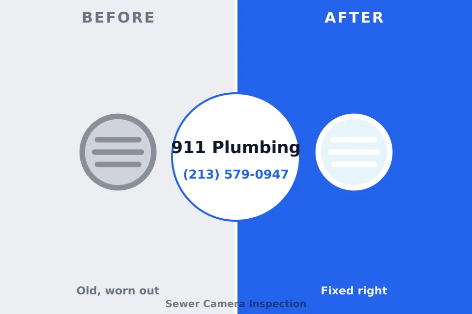 Before and after: plumbing repair Homedale, ID
